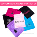 Satin Drawstring Bags With Logo Custom Large Satin Pouch Drawstring Bags With Logo Manufactory